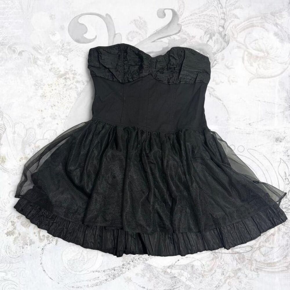 Royal-bones Women's Black Dress
